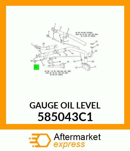 GAUGE OIL LEVEL 585043C1