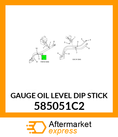 GAUGE OIL LEVEL DIP STICK 585051C2