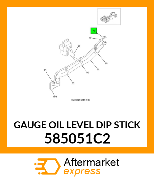 GAUGE OIL LEVEL DIP STICK 585051C2