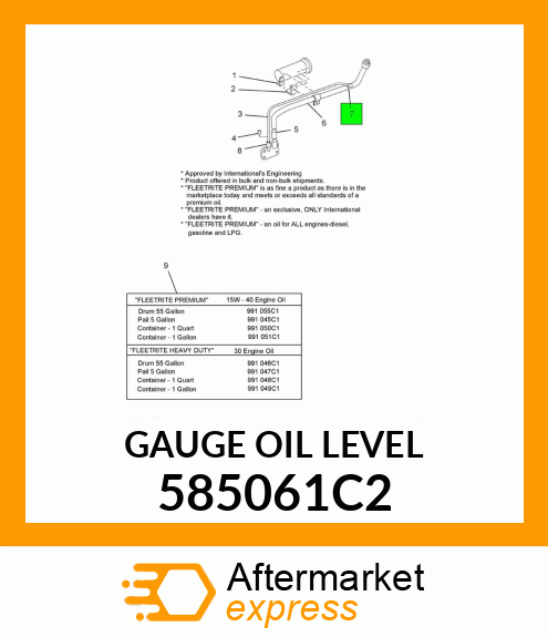 GAUGE OIL LEVEL 585061C2