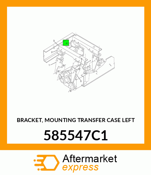 BRACKET, MOUNTING TRANSFER CASE LEFT 585547C1