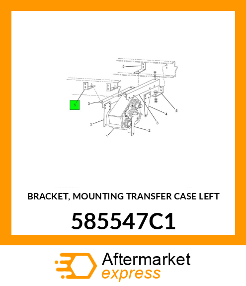 BRACKET, MOUNTING TRANSFER CASE LEFT 585547C1