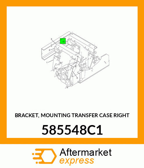 BRACKET, MOUNTING TRANSFER CASE RIGHT 585548C1