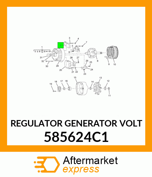 REGULATOR GENERATOR VOLT 585624C1