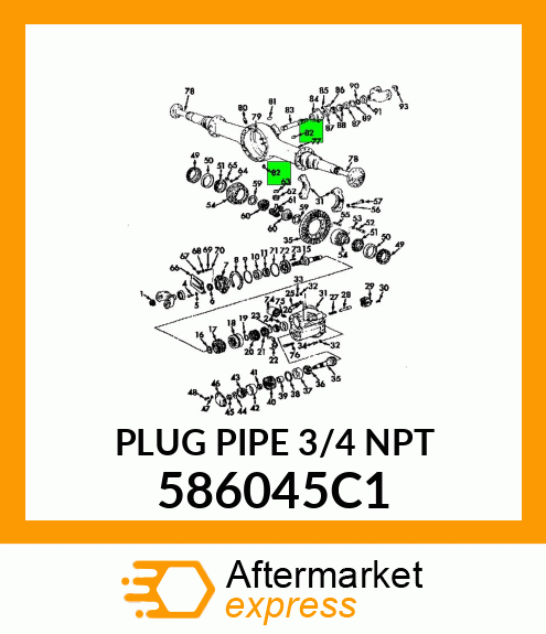 PLUG PIPE 3/4 NPT 586045C1