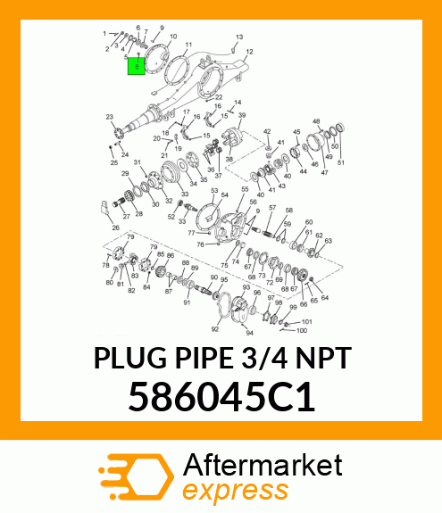 PLUG PIPE 3/4 NPT 586045C1