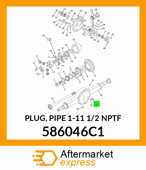 PLUG, PIPE 1-11 1/2 NPTF 586046C1