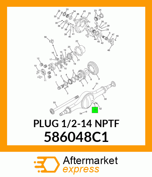 PLUG 1/2-14 NPTF 586048C1