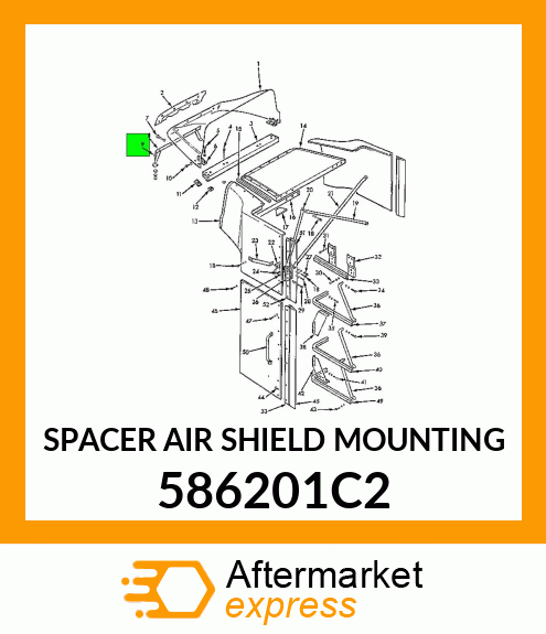 SPACER AIR SHIELD MOUNTING 586201C2