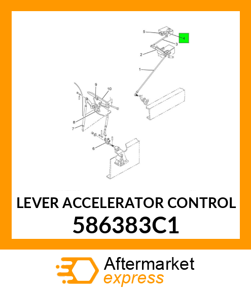 LEVER ACCELERATOR CONTROL 586383C1