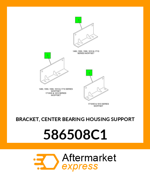 BRACKET, CENTER BEARING HOUSING SUPPORT 586508C1