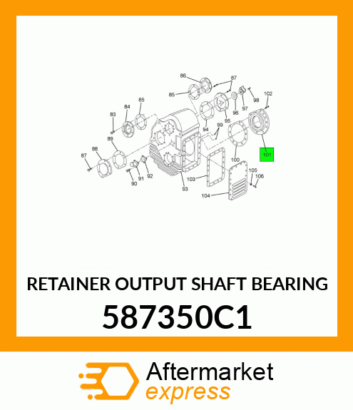 RETAINER OUTPUT SHAFT BEARING 587350C1