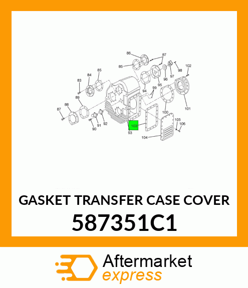 GASKET TRANSFER CASE COVER 587351C1