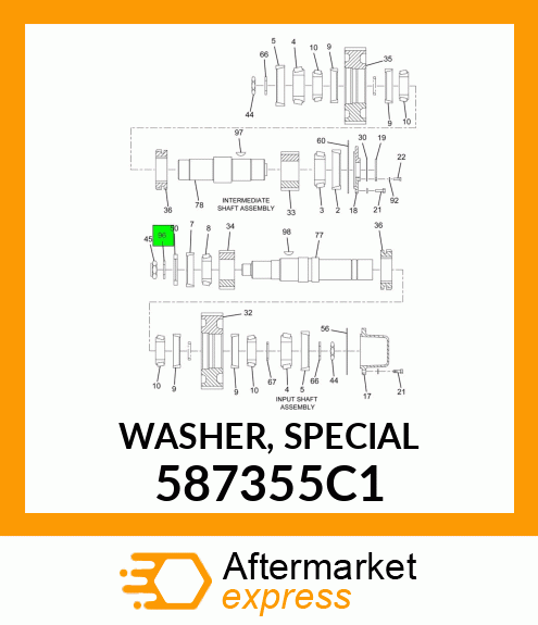 WASHER, SPECIAL 587355C1