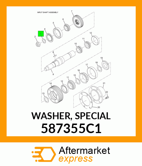 WASHER, SPECIAL 587355C1