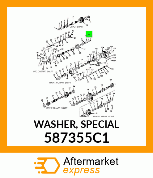 WASHER, SPECIAL 587355C1