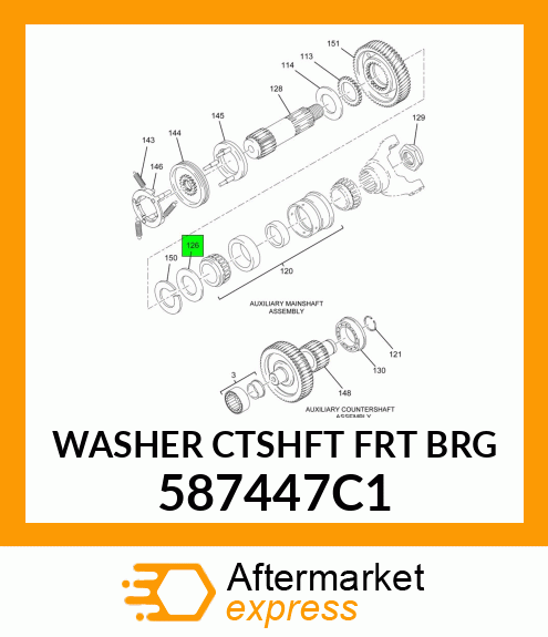 WASHER CTSHFT FRT BRG 587447C1