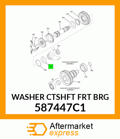 WASHER CTSHFT FRT BRG 587447C1