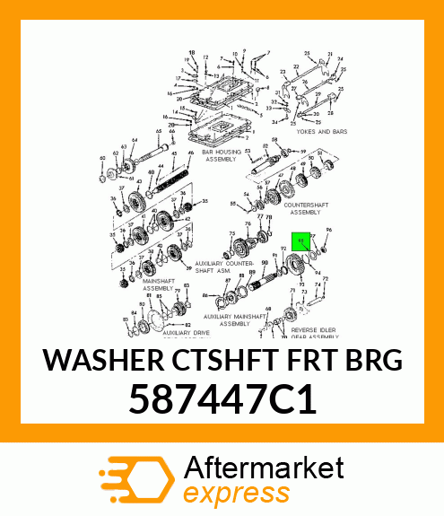 WASHER CTSHFT FRT BRG 587447C1