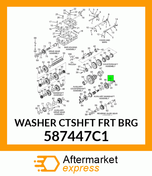 WASHER CTSHFT FRT BRG 587447C1