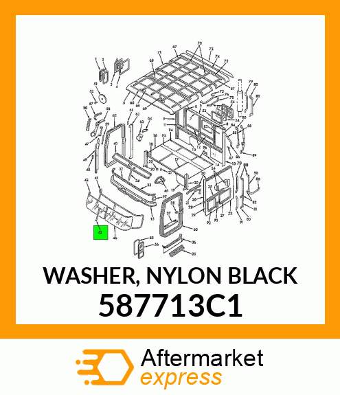 WASHER, NYLON BLACK 587713C1