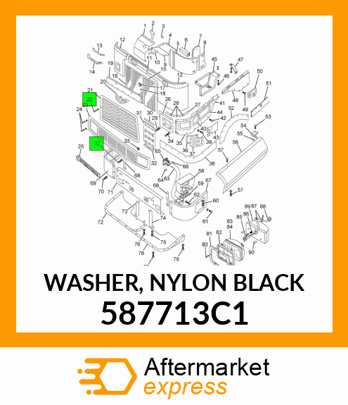 WASHER, NYLON BLACK 587713C1