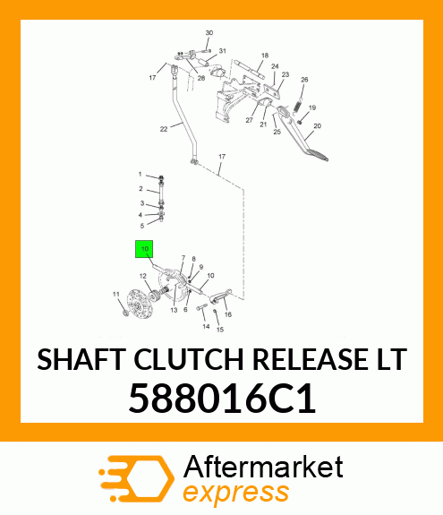 SHAFT CLUTCH RELEASE LT 588016C1