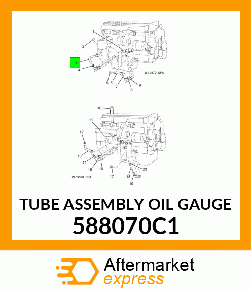 TUBE ASSEMBLY OIL GAUGE 588070C1