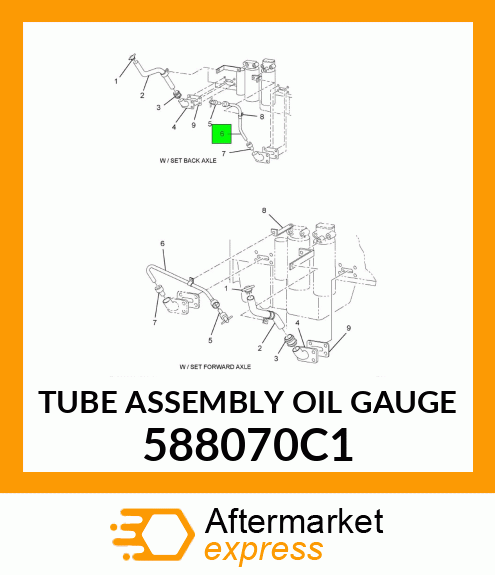 TUBE ASSEMBLY OIL GAUGE 588070C1