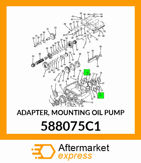 ADAPTER, MOUNTING OIL PUMP 588075C1