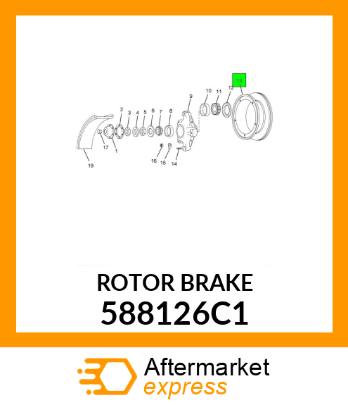 ROTOR BRAKE 588126C1