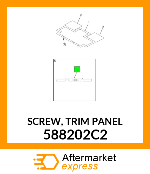 SCREW, TRIM PANEL 588202C2