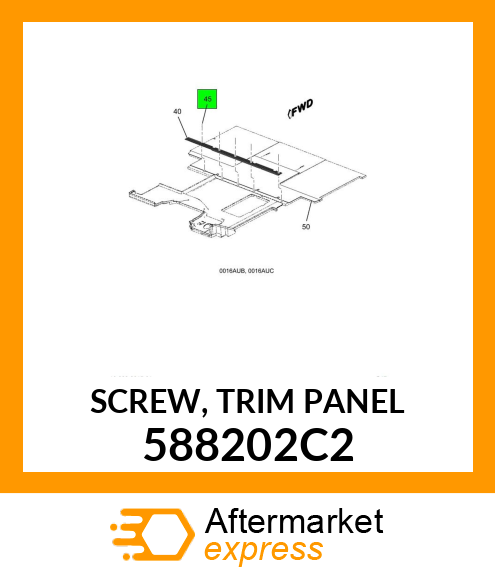 SCREW, TRIM PANEL 588202C2