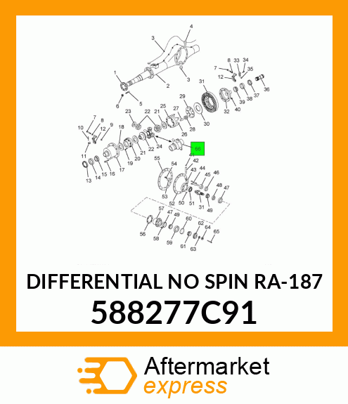 DIFFERENTIAL NO SPIN RA-187 588277C91