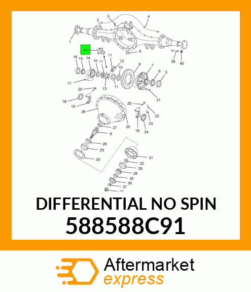 DIFFERENTIAL NO SPIN 588588C91