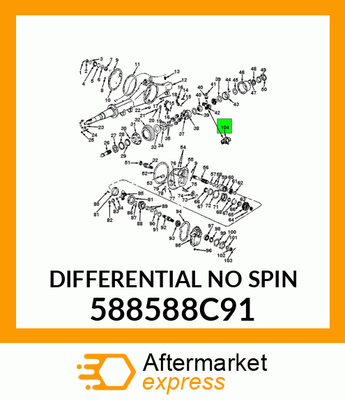 DIFFERENTIAL NO SPIN 588588C91