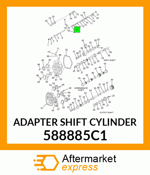 ADAPTER SHIFT CYLINDER 588885C1