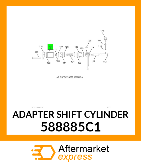 ADAPTER SHIFT CYLINDER 588885C1