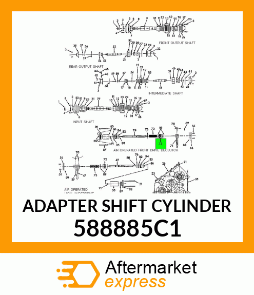 ADAPTER SHIFT CYLINDER 588885C1