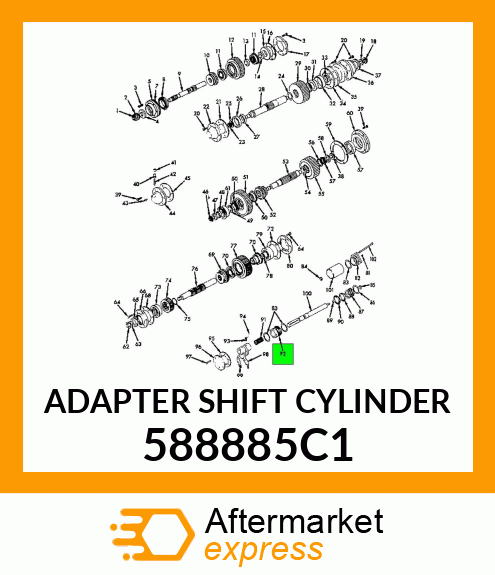 ADAPTER SHIFT CYLINDER 588885C1