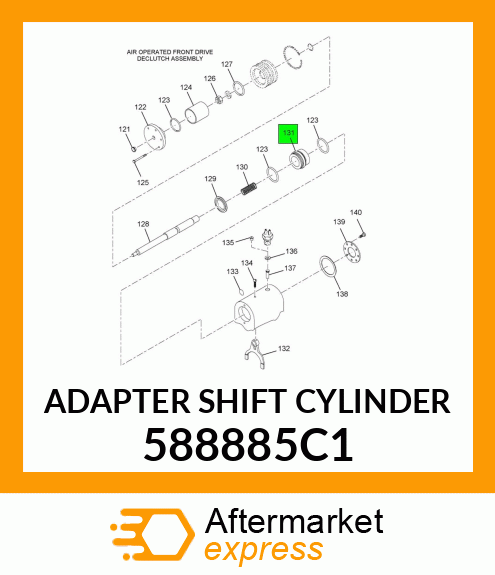 ADAPTER SHIFT CYLINDER 588885C1