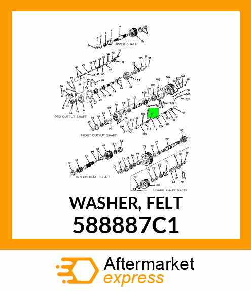 WASHER, FELT 588887C1