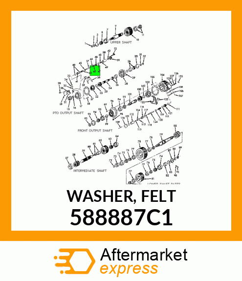 WASHER, FELT 588887C1