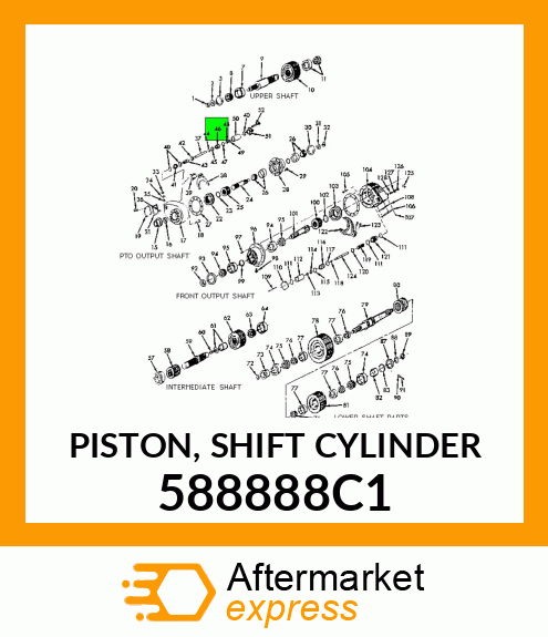 PISTON, SHIFT CYLINDER 588888C1
