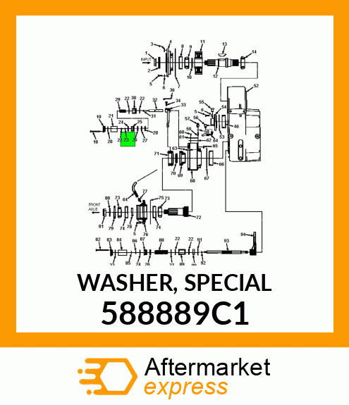 WASHER, SPECIAL 588889C1