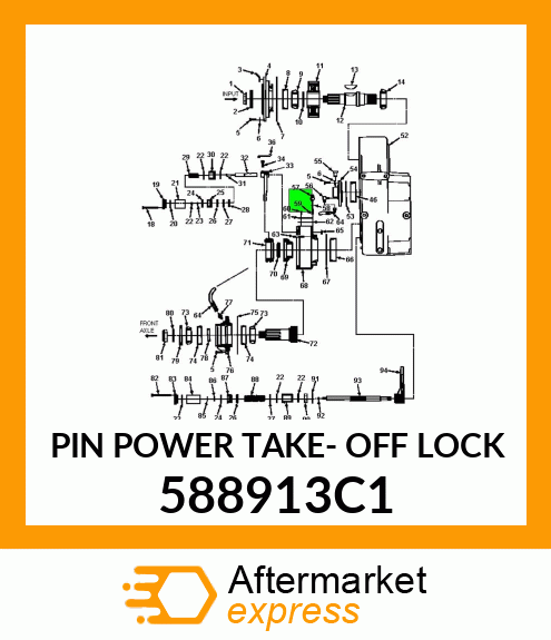 PIN POWER TAKE- OFF LOCK 588913C1