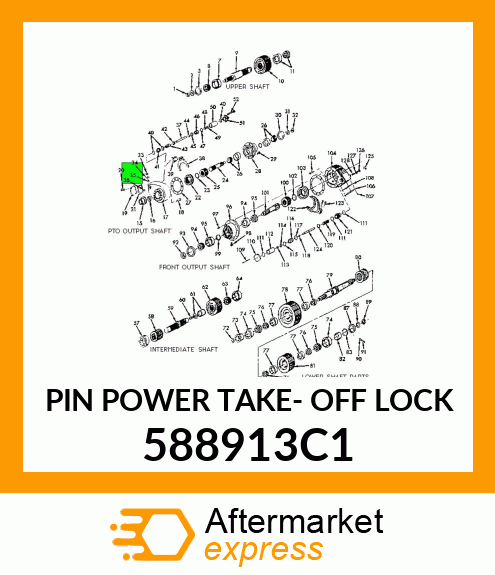 PIN POWER TAKE- OFF LOCK 588913C1