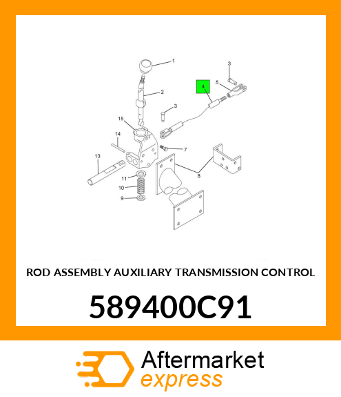 ROD ASSEMBLY AUXILIARY TRANSMISSION CONTROL 589400C91