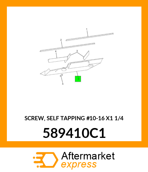 SCREW, SELF TAPPING #10-16 X1 1/4" 589410C1