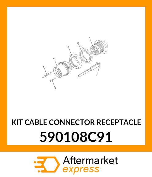 KIT CABLE CONNECTOR RECEPTACLE 590108C91